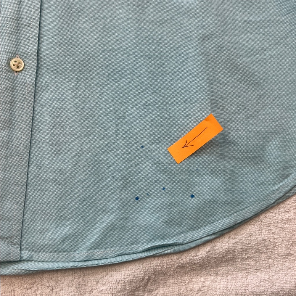 Ralph Lauren Boy’s Aqua Button Down Shirt, Size XL (18-20) - Picture 8 of 8